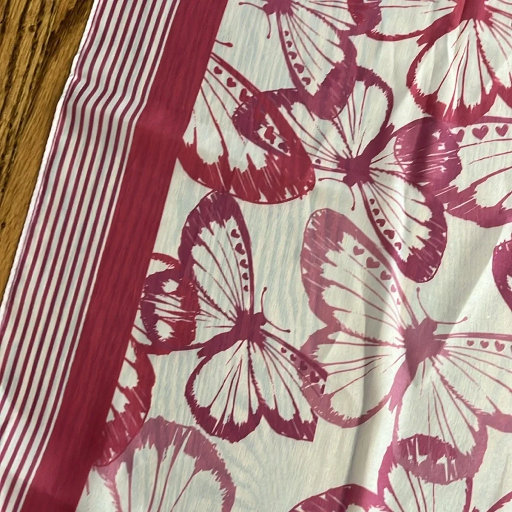 Juicy Couture Pink Patterned Scarves NEW